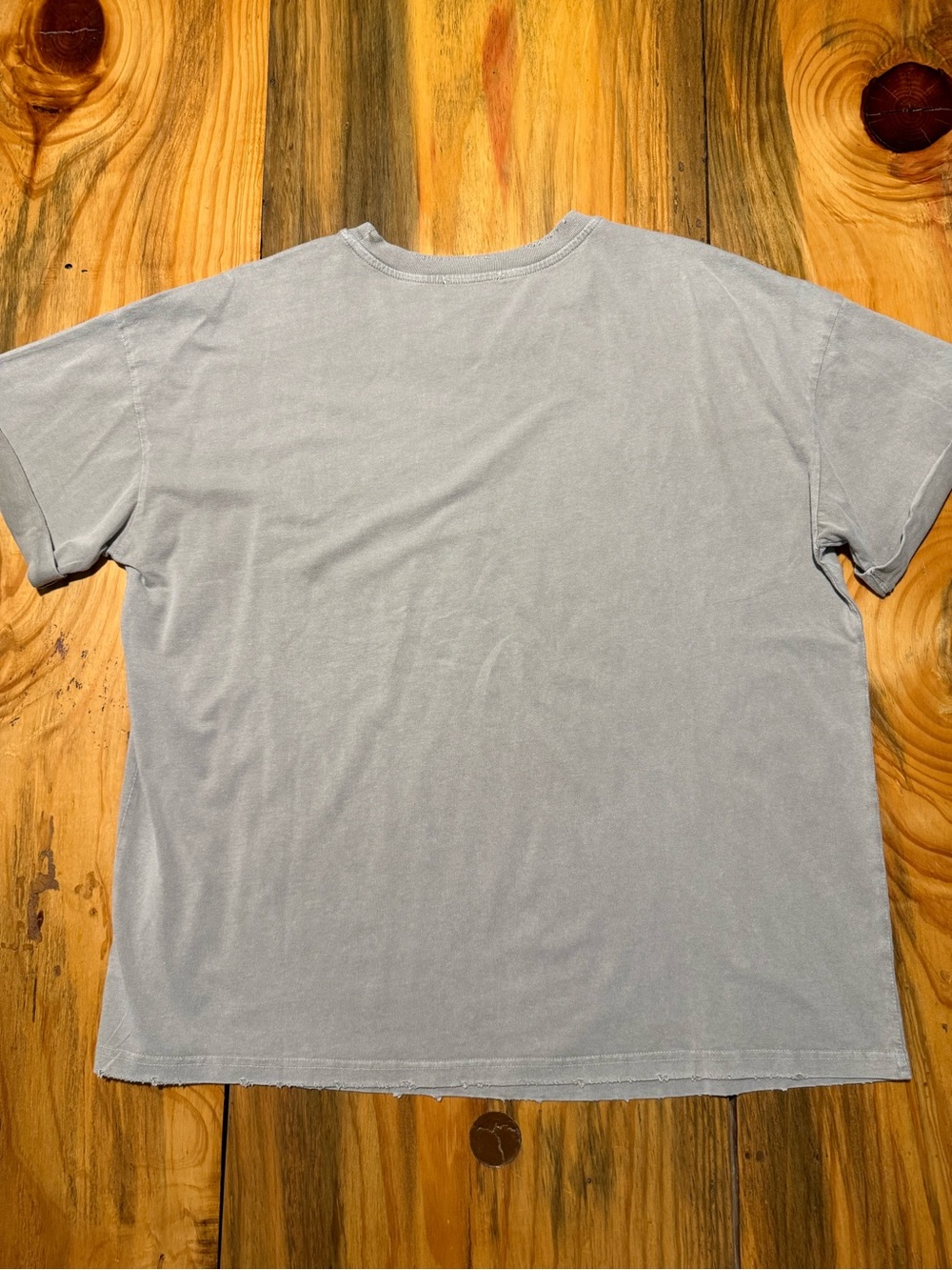 Tailgate Club Short Sleeve Tee - Gray with Red Print, Women’s Medium - Picture 2 of 6